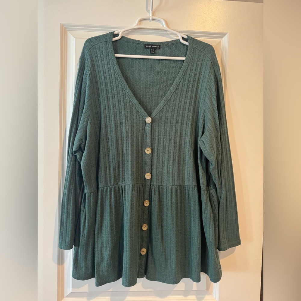 Lane Bryant Green Stylish Top